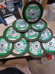 Lot Of 10 CGW Camel Grinding Wheels Ctr Whl 7×1/4×7/8 36G T27 GRN 36grit