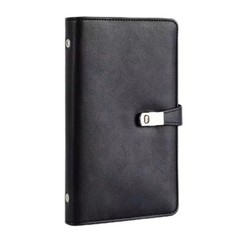 Leather Business Card Organizer Book, 120 Slot Credit Card Holder Case for Men &