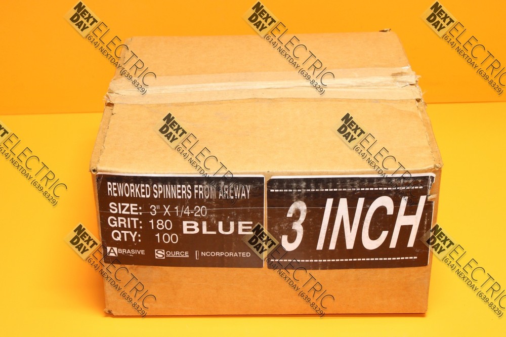 ASI 3″ 1/4-20 Sanding Drill Flap Wheel 3 Inch Disc 180 Grit Sand Paper Mop Abras