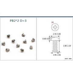 Self Tapping Screws Pan Head PB1/1.2/1.4/1.5/1.6/1.7/1.8/2mm Carbon Steel Bolts