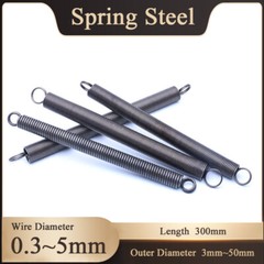 300mm Spring Steel Extension Springs Expansion Tension Spring Wire Dia 0.3-5mm