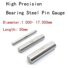1.000mm-17.000mm Diameter High Precision Bearing Steel Pin Gauge 50mm Length