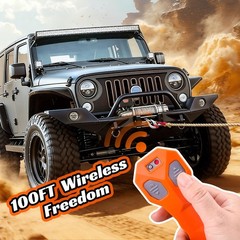 12V Wireless Winch Remote Control 2 Pack – 100FT Universal 5 Wire Controller …