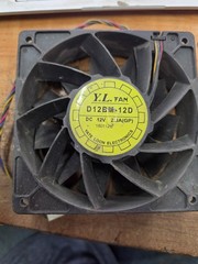 2 used – Y.L.FAN D12BM-12D 12V 2.3A cooling fan