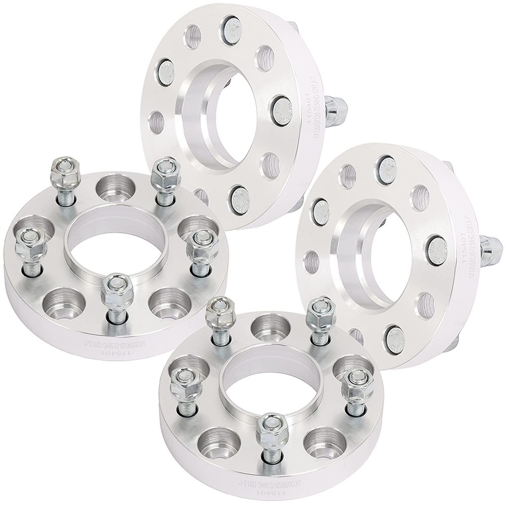 5x120mm Wheel Spacers 1 inch 25mm 12×1.5 Studs 72.56mm Compatible 128i 328i 4PCS