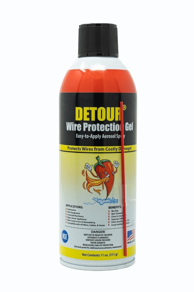 Wire Protection Gel Aerosol Spray 11oz, Professional Grade Rodent Repellent f…