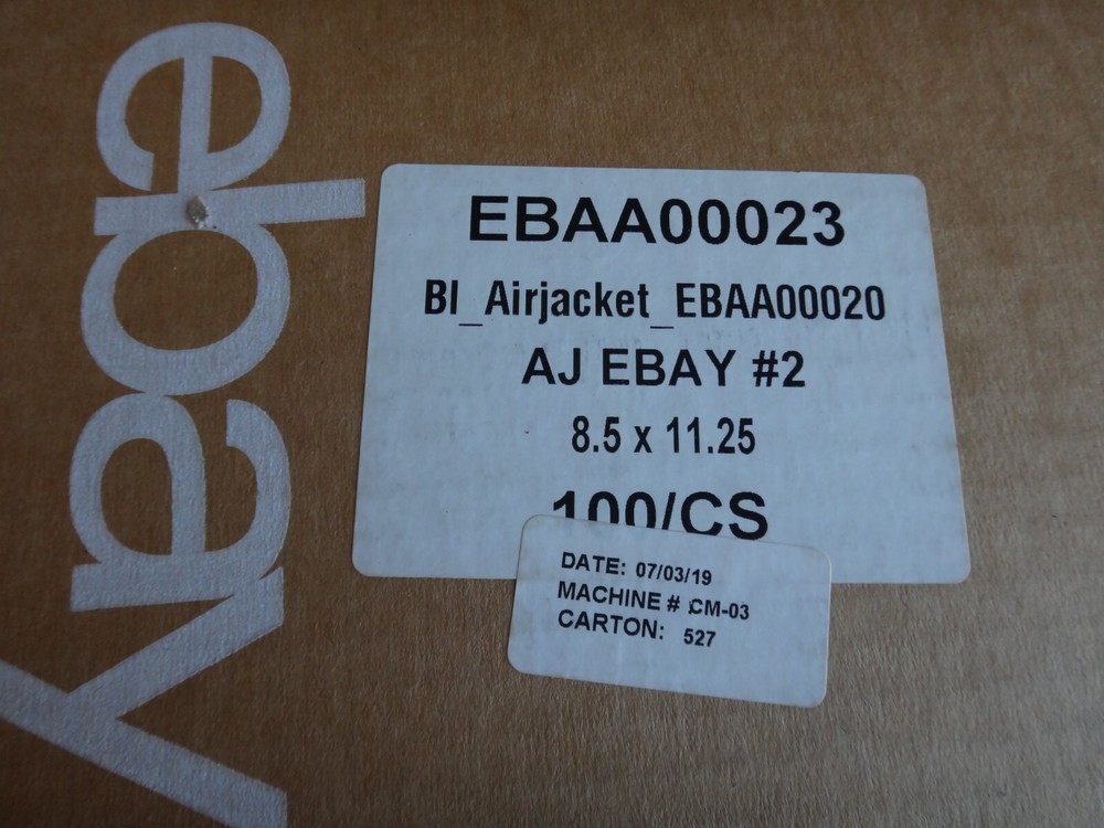 100 eBay New Self-Seal Closure Air Jacket Padded Envelopes, Size 8.5″ x 11.25″