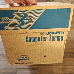 Bowater 9.5×11 Computer Paper Approx 3,100 Sheets Approx 31 lb Open Box