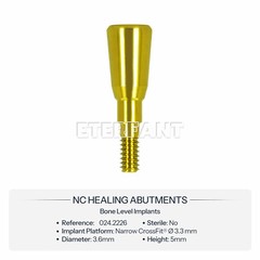 NC/RC Healing Cap Abutments Cover Screw Titanium Fit Straumann ITI BLT 1pcs