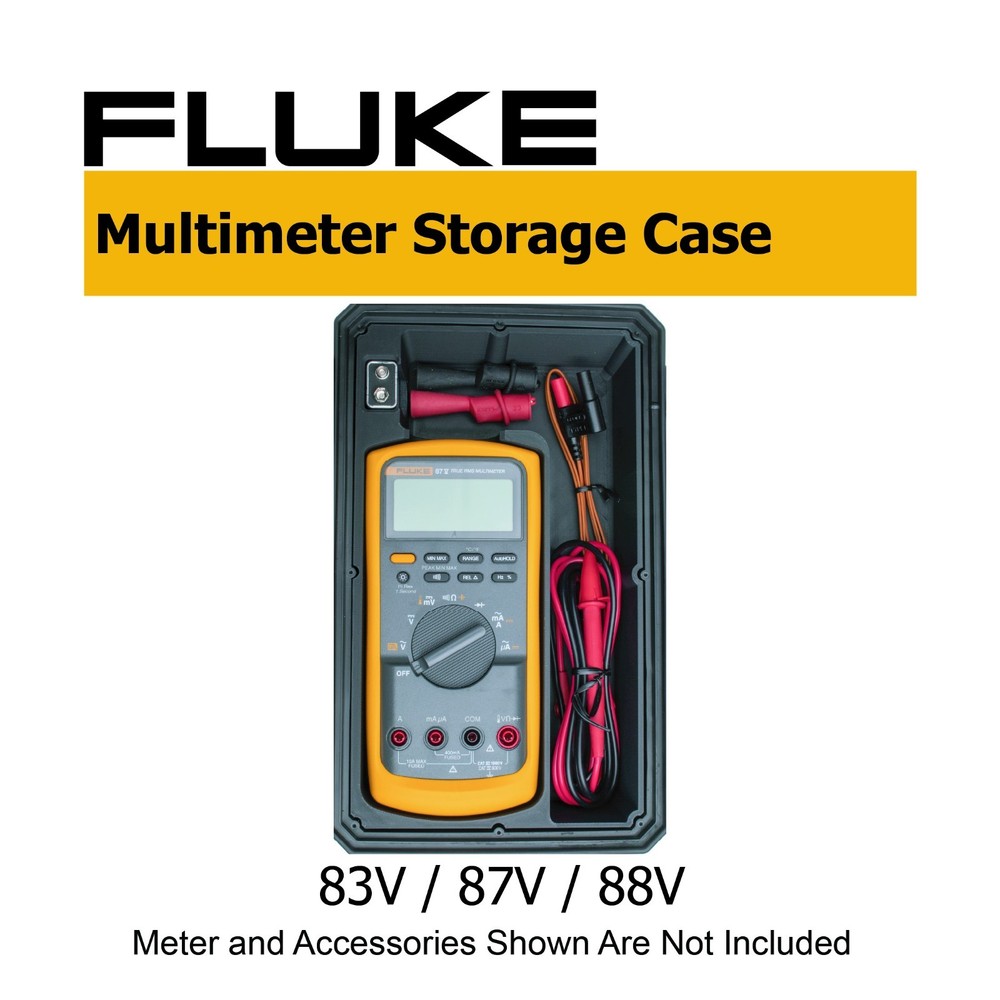 Fluke 83V 87V 88V Digital True RMS Handheld Multimeter Custom Storage Hard Case