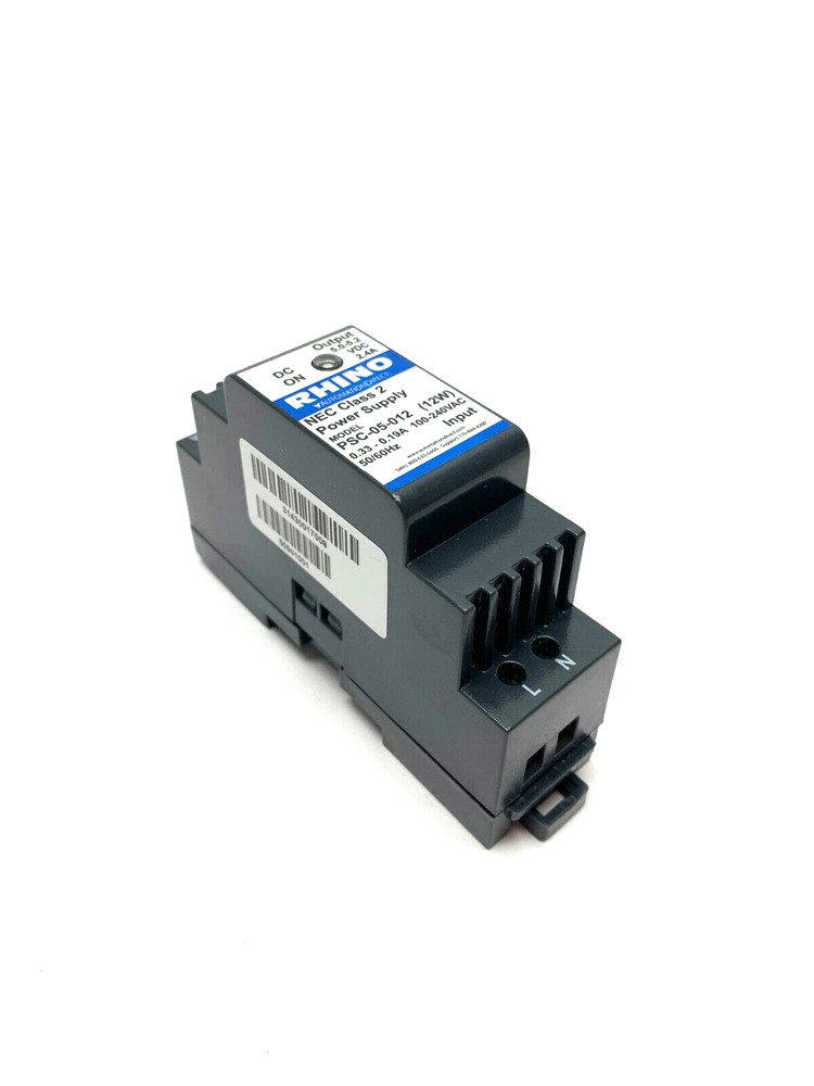 Rhino PSC-05-012 Automation Direct Power Supply NEC Class 2 100-240VAC 12W