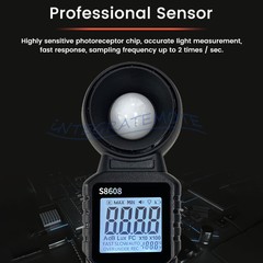 Light Meter Digital Illuminance Meter Luxmeter Luminometer Photometer 200000Lux-