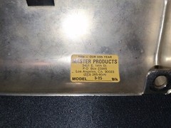 Master Products 3 Hole Punch, Model 3-25, Black, Used, Great Condition