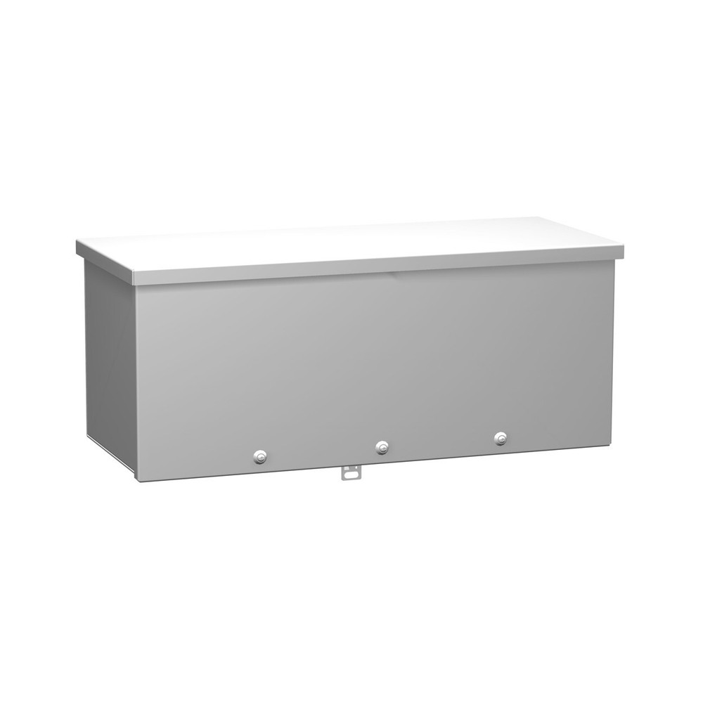 Hammond C3RWT1272 Galvanized Steel 12”x12”x72” Type 3R Wiring Trough Gray