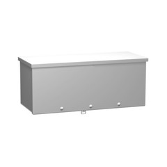 Hammond C3RWT1272 Galvanized Steel 12”x12”x72” Type 3R Wiring Trough Gray