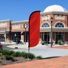 Lookourway Feather Flag Pole Kit – 7 Feet Tall Advertising Flag Banner