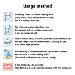 Dental Thermal Beads Replacement Temporary 25g ﻿Tooth Denture False Repair Tool