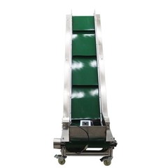 Electric PVC Belt Climbing Conveyor Inclined Conveyor for Assembly Lines 7.8″ W