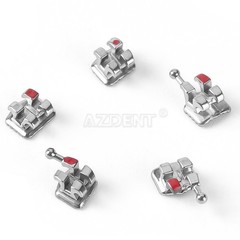50 Sets AZDENT Dental Orthodontic MIM Monoblock Brackets Brace Roth.022 345 HOOK