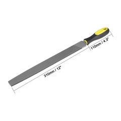 12″ Second Cut Grade High Carbon Hardened Steel Flat Mill File Handle