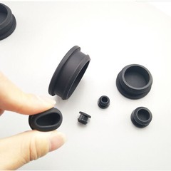 Black Round Silicone Rubber Seal Hole Plugs Blanking End 2.5mm-50.6mm
