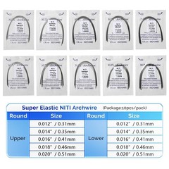 Dental Orthodontic Super Elastic NITI Arch Wire Round Ovoid/Nature form 0.99