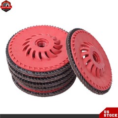 10 Pieces 4-1/2Inch × 7/8Inch 80 Grit T29 Ceramic Flap Sanding Disc 13300 RPM