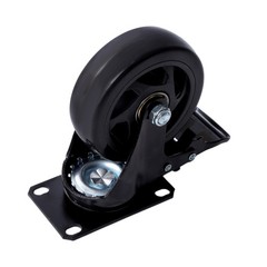 4Pcs 4″ Industrial Heavy Duty Casters 360 Degree Swivel Wheels with Brake