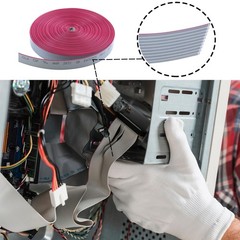 Antrader IDC Flat Ribbon Cable,10 Wire (32ft) for 2.54mm 10P,32Ft,Grey