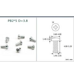 Self Tapping Screws Pan Head PB1/1.2/1.4/1.5/1.6/1.7/1.8/2mm Carbon Steel Bolts