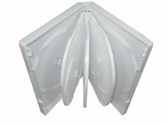 2 NEW TOP QUALITY 27MM MULTI-8 DVD CASE,WHITE, AL9, FREE 2 DAY AIR SHIPPING