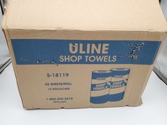 Shop Towels 55 Sheets Pack of 12 Rolls Cleaning Wipes Uline S-18119
