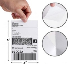 Perforated 500/Stack Commercial 4″ x 6″ FanFold Direct Thermal Shipping Labels