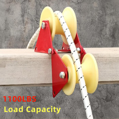 Lifting Pulley System Roof Top, Rope Block and Tackle Pulley System for Lifting