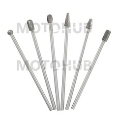 6pcs 1/4″ Tungsten Steel Carbide Burr Rotary Drill Bits Tools Cutter Files Set