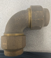 LEGEND (313-316NL) 1-1/4″ CAST BRONZE HAMMER FLARE 90 DEGREE ELBOW **LEAD FREE**