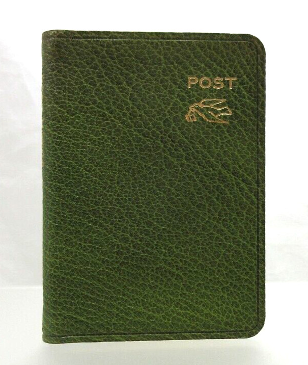 Post Miniatures Mini Notebook 160 Lined Pages Leather Cover GREEN