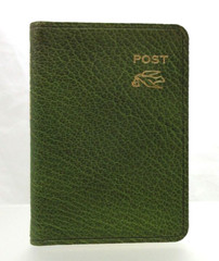 Post Miniatures Mini Notebook 160 Lined Pages Leather Cover GREEN