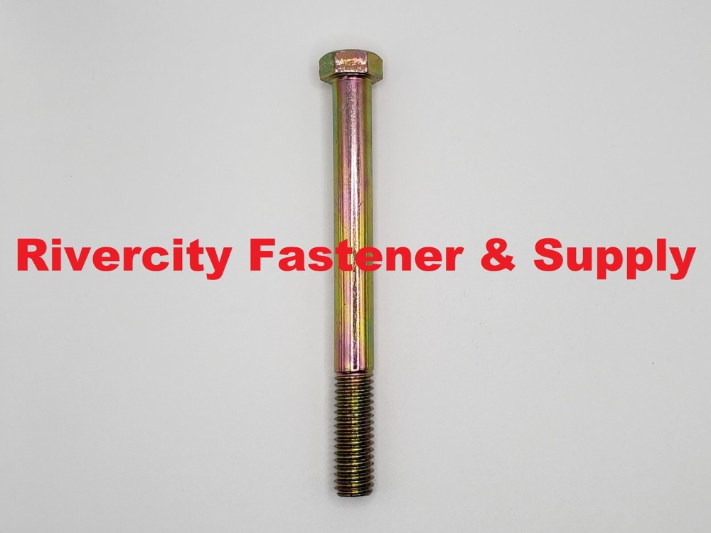 7/16-14 x 4-1/2 Hex Head Cap Screws 7/16×14 x 4.5 Bolts 7/16x14x4-1/2 Grade 8