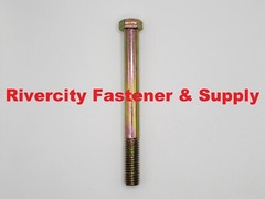 7/16-14 x 4-1/2 Hex Head Cap Screws 7/16×14 x 4.5 Bolts 7/16x14x4-1/2 Grade 8
