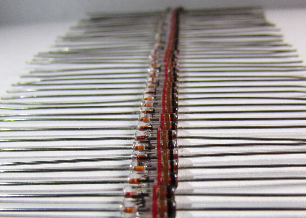 1N34A Germanium Gold Bonded Diodes ITT, BKC, MICROSEMI (100pcs) BEST DEAL U.S.A.