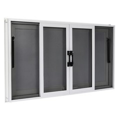 Concession Stand Truck Food Serving Window w/ Awning Sliding Screen Window 50×30