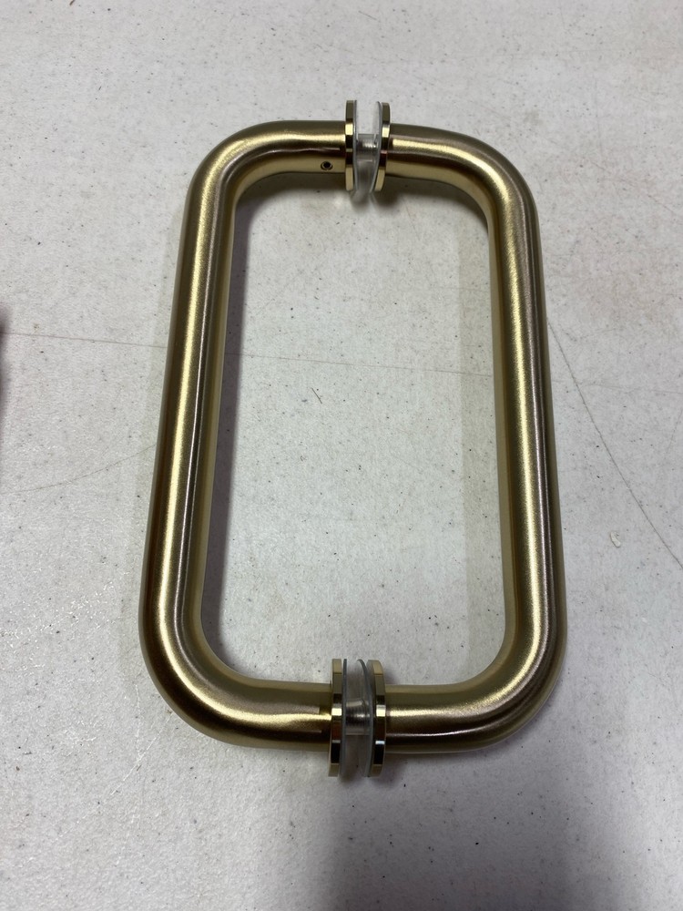 SSTB203-SG Top Hardware Stainless Steel 304 Shower Door Pull Handle, Satin Brass