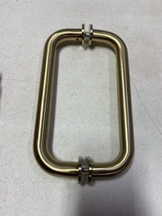 SSTB203-SG Top Hardware Stainless Steel 304 Shower Door Pull Handle, Satin Brass