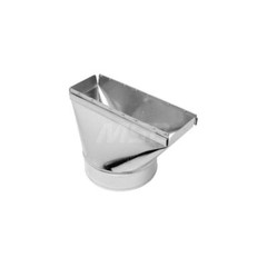Made in USA Galvanized Straight Stack Duct Boot, 3-1/4″ W x 12″ L x 6″ Diameter