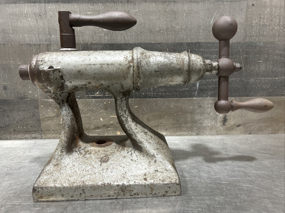 Vintage “The National Supply Co” Toledo Ohio Cast Iron Lathe Tail Stock