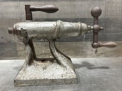 Vintage “The National Supply Co” Toledo Ohio Cast Iron Lathe Tail Stock