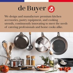 De Buyer Mineral B Carbon Steel Country Fry Pan – 12.5 Diameter 8.9 Cooking