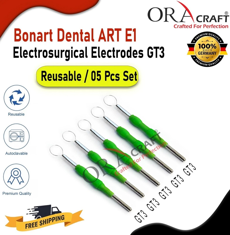 Bonart Dental ART E1 GT3 Electrodes 5Pcs Reusable Autoclavable CE