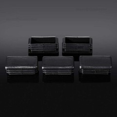 Rectangular Plastic End Caps For Tubing Blanking Plugs Inserts Furniture Feet